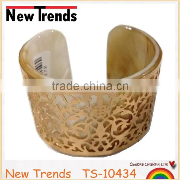2016 Fashion Gold Plated Jewelry Cuff Tortoise Bracelet Customize