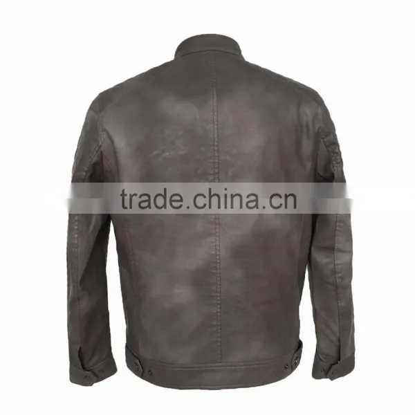 Men PU Leather Jacket Spring and Autumn Clothes photo-2