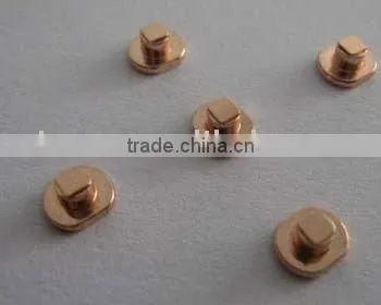 contact rivet, Made of Copper, Used in LED Lamps, OEM Orders are Welcome, RoHS Compliant