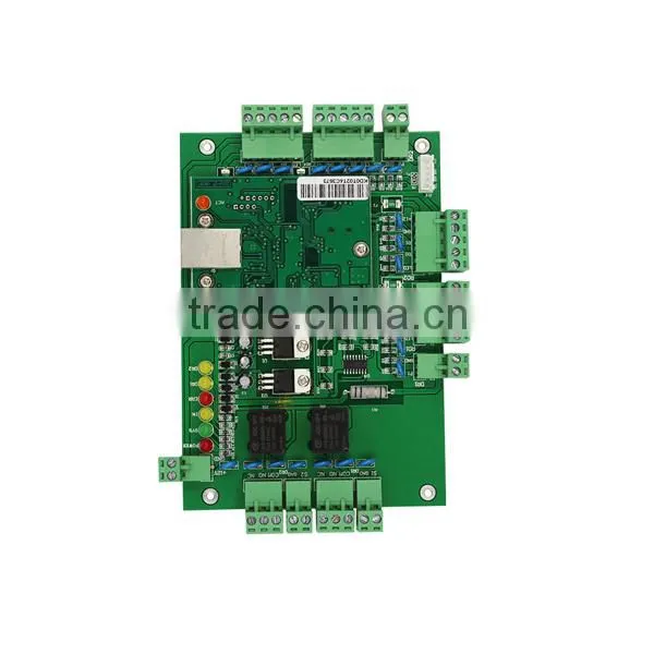 Opeate off Line Real Time Tcp/ip Network Conect Security Alarm System Door Sensor Two Doors Two Ways Card Control Panel Board photo-2