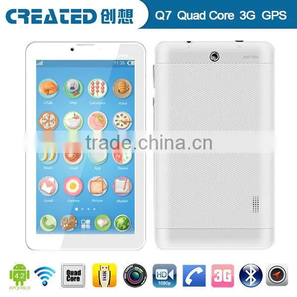 Cheapest!! 7 Inch Tablet pc Ultra Slim 8GB Android 4.0 Wifi 3G Phone Calling Tablet pc With Sim Slot