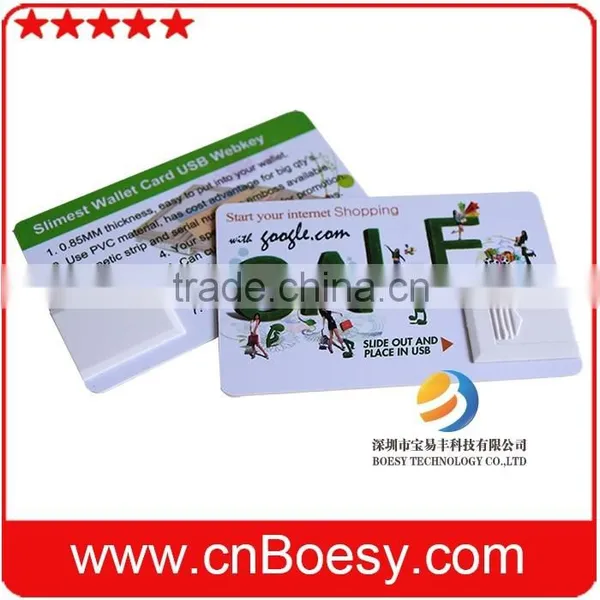 Usb Flash Drives Bulk Sales/Crited Card Special Design Plastic Webkey/business Card Type photo-2