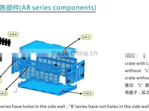 Plastic Foldable Crate Price Folding Plastic Collapsible Crate photo-4