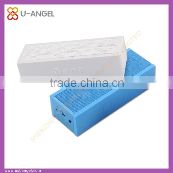 plastic shell oem colorful mini square bluetooth speaker for laptop