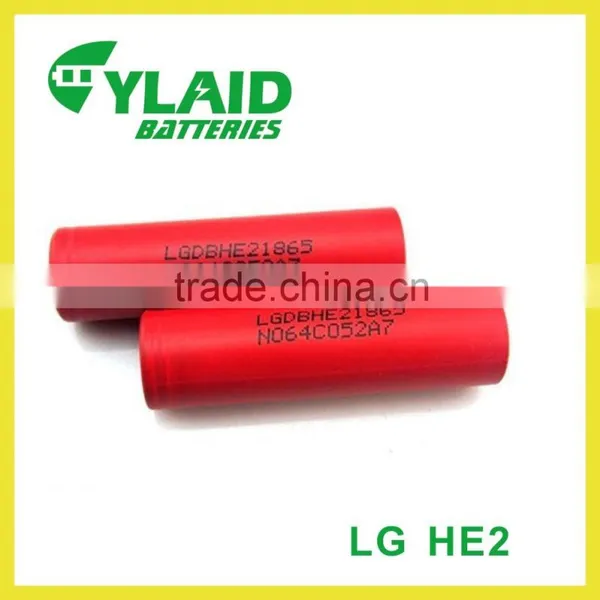 Free Samples Free Shipping LG HE2 2500MAH 18650 Li-ion Best Price Rechargeable Batteries