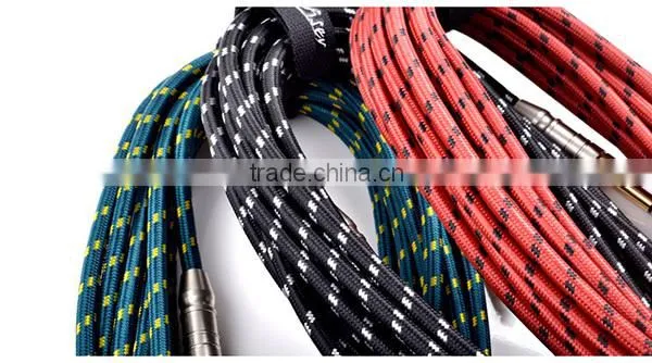 Wholesale Woven Musical Instrument Cable for Guitar Accessories photo-3