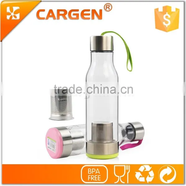 Customized 600ml Promotion Plastic Tea Filter Water Bottle photo-6