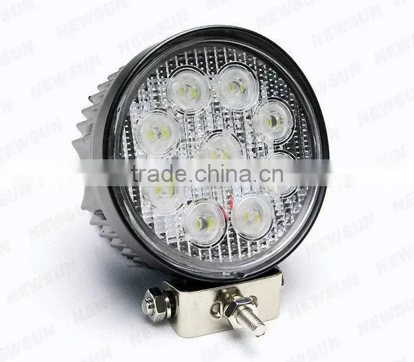 LED Work Light 27W Round Flood Beam/LED Work Lamp 10-30V photo-3