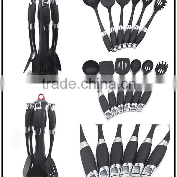 2016 Best Selling FDA LFGB Grade Accessory Cooking Nylon Slotted Spoon photo-3