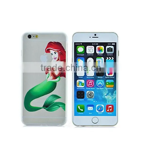 3d Printing Mobile Phone Case, Princess Eating Little Mermaid Holding Logo Case for Iphone 6 /6 Plus photo-3
