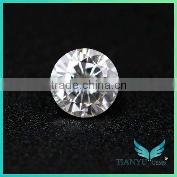 Moissanite Jewelry Store Wholesale Synthetic Gemstone 14k White Gold 4.5mm E F Color Moissanite Wedding Ring Sets photo-3