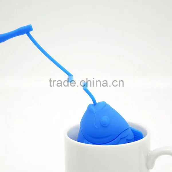Eco-friendly Good Quality Fish Shape Tea Infuser Silicone photo-6