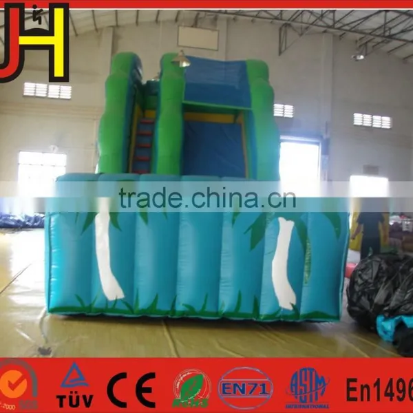 Kids Commercial Green Inflatable Bouncy Slide photo-2