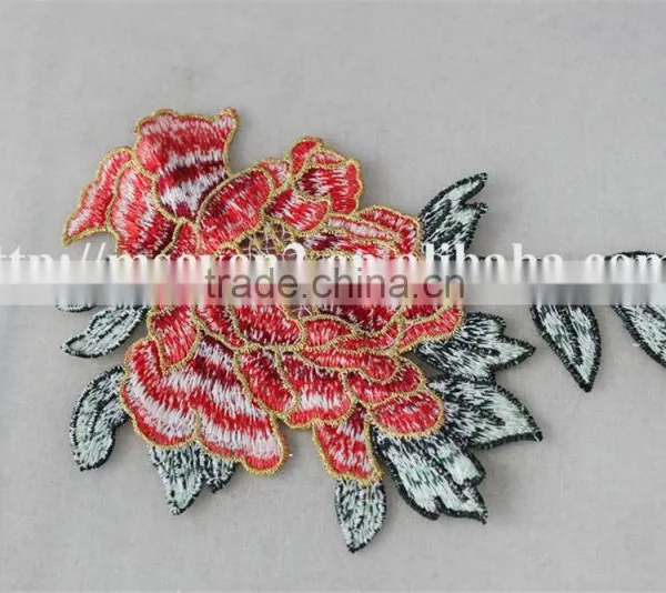 Hot Sales Large Sew on Patches Embroidery Christmas Patch Rose Pattern for Dress photo-5