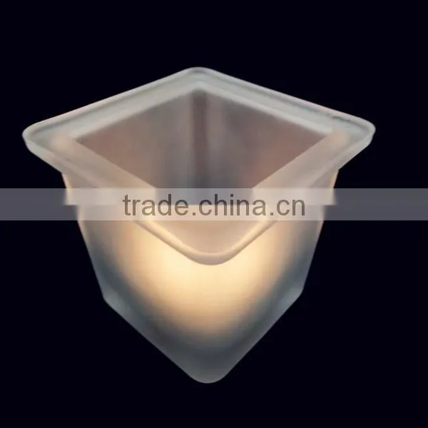 Candle Holder /clear Glass Frosted Wax Storage Empty Jar photo-4