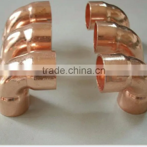 Free Sample 90 Degree Copper Elbow Welding Pipe Fitting photo-2