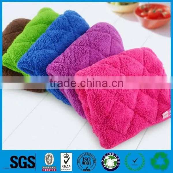 2016 Solid Color Embroidery Kitchen Tea Towel Cleaning Cloth photo-6