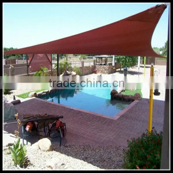 HDPE Garden Anti-sun Knitted Red Shade Sail photo-4
