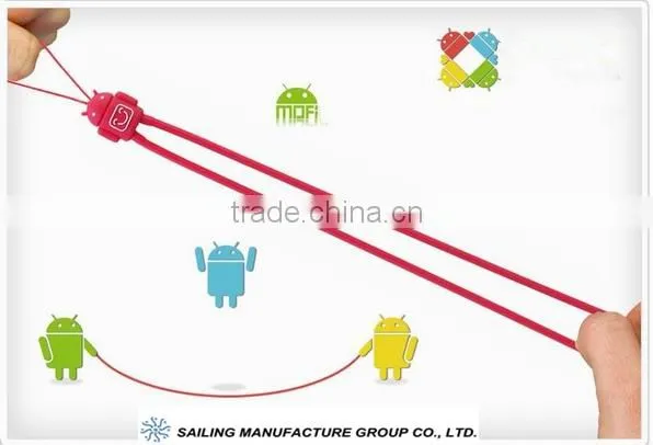 OEM Promotinal Hanging Silicone Mobile Phone Strap,promotional Cell Phone Straps for Iphone/MP3/bag/keychain photo-2