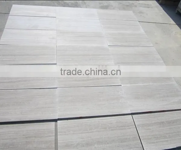 White Wood Grain Wood Marble Interior Wall Cladding photo-5