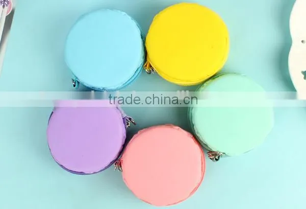 Macarons Mini Zipper Coin Purse Silicone Jelly Coin Purse photo-3