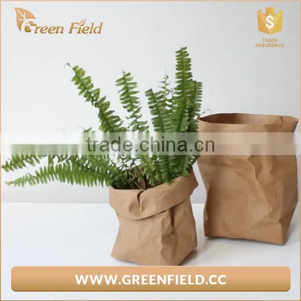 Washable Paper Pots,waterproof Kraft Paper Plant Bag photo-2