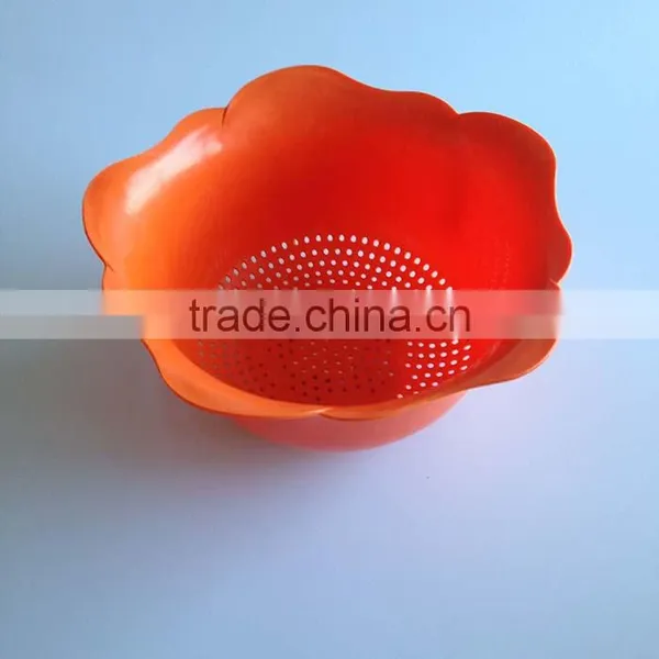 Kitchen Multipurpose Plastic Flower Shape Vegetable Basket photo-6