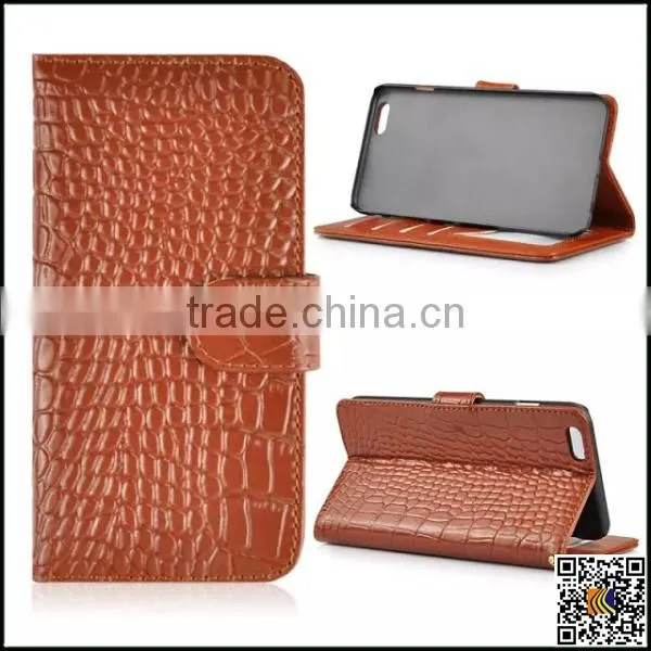 For IPhone 6 Leather Wallet Case, Crocodile Pattern Case for IPhone 6 Plus photo-2