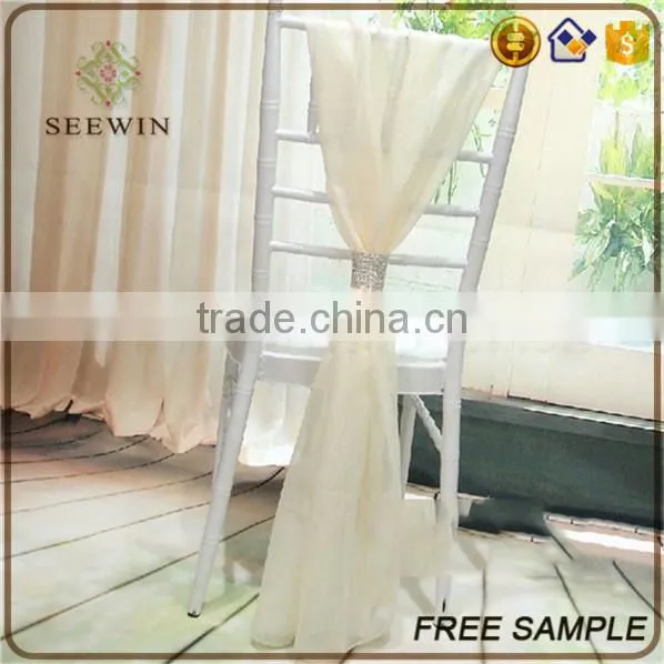 Elegant Organza Chair Sash Chair Decorations for Wedding photo-2