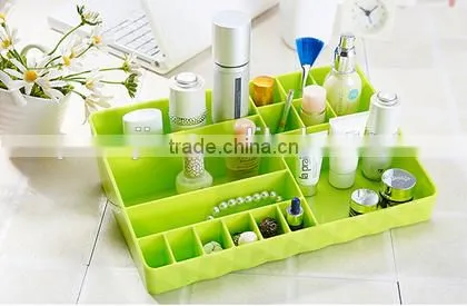 Wholesale Stock Small Order Desktop 15 Lattices Cosmetic Plastic Storage Box photo-3