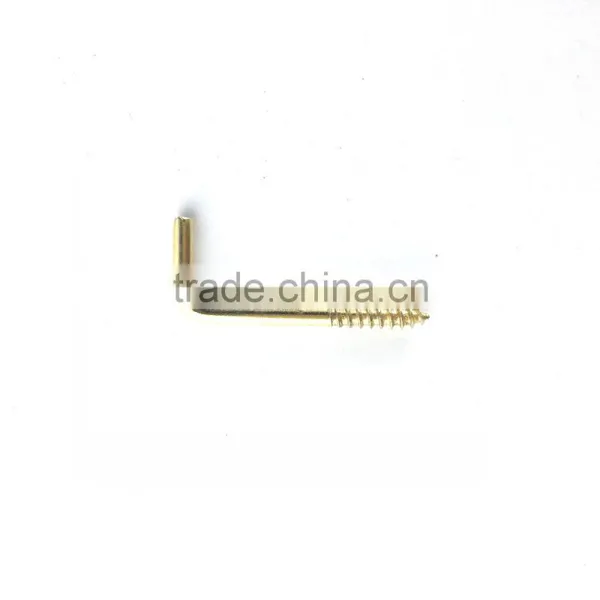 Brass-Plated Square Bend Screw Hook photo-2