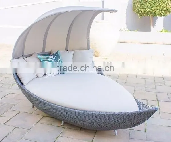 Plastic Outdoor Furniture Outdoor Sunbed With Canopy photo-2