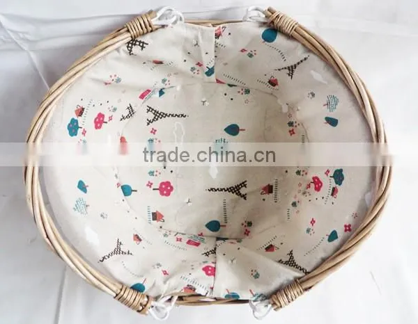 Hand Woven Decorative Wicker Flower Basket for Wedding photo-3