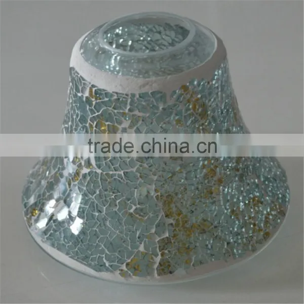 Small Glass Oil Lamp for Candle Mosaic Table Lamp photo-6