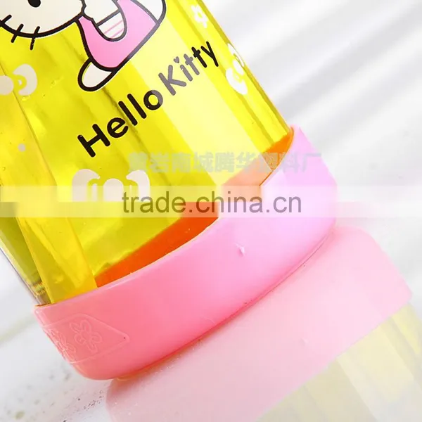 Pink Lid Plastic Baby Bottle Eco-friendly Clear Baby Bottle With Straw photo-6