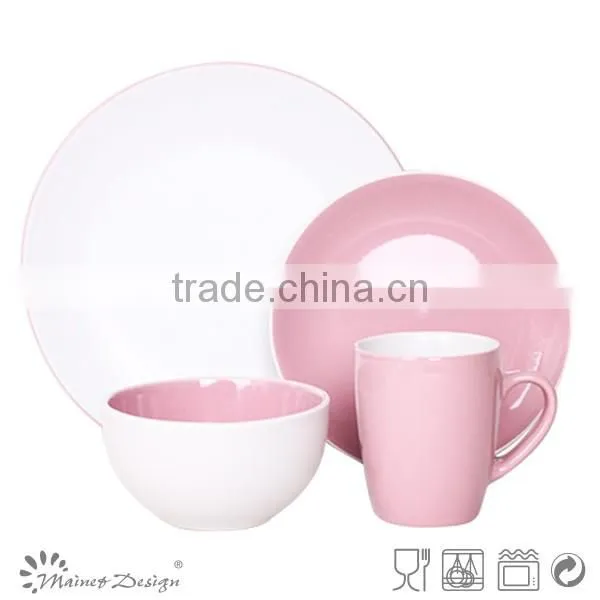 Blue and White Eco Round Glazed Western Dinner Set photo-3
