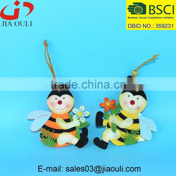Beautiful Easter Decorations Non-woven Fabric Bee Hanger photo-3