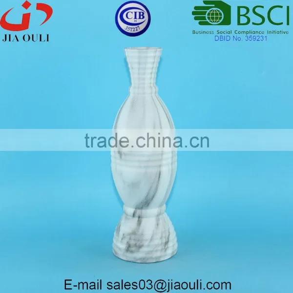 BSCI Audit Factory Marble Color Ceramic Vase for Home Decor