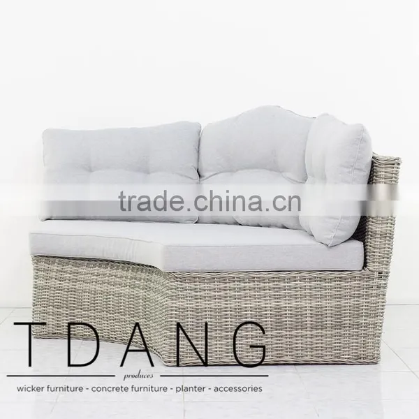 Dreux Outdoor Corner Bench - Vietnam Wicker Furniture - Poly Rattan Furniture photo-3