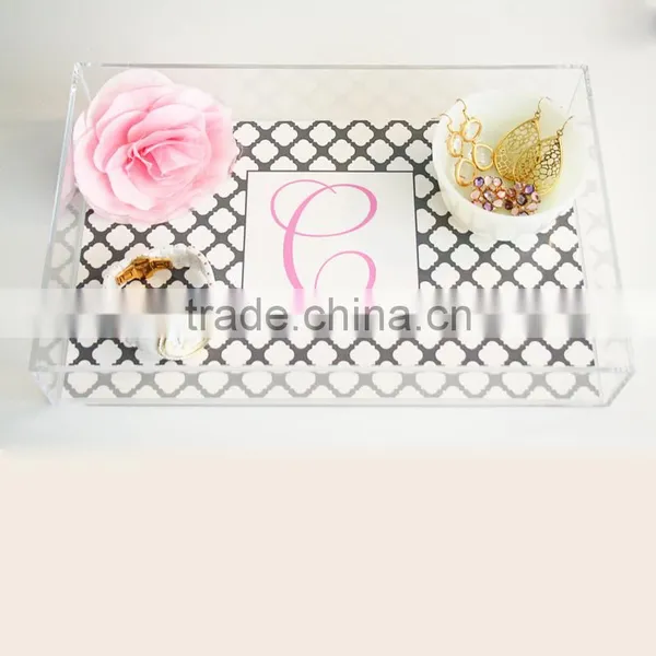 OEM Clear Acrylic Insert Paper Tray for Office Storage photo-2