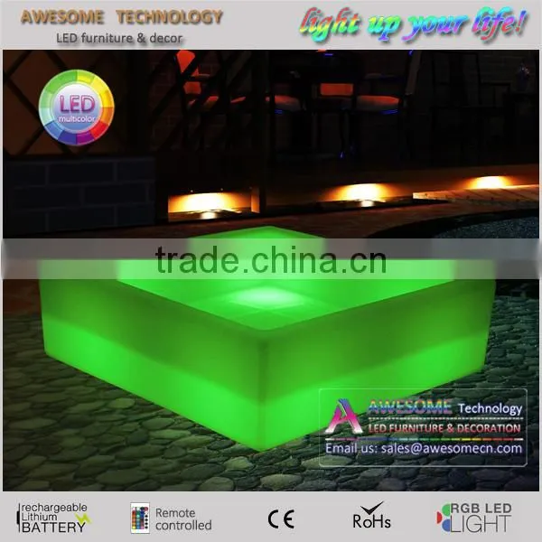 LED Luminous Decorative Square Big Flower Pot photo-3