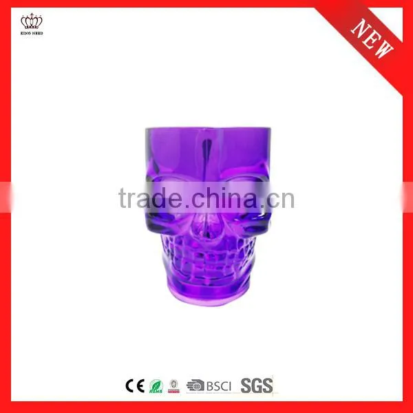 Halloween Party Decoration 600ml Plastic Led Light Skull Cup Mug photo-2