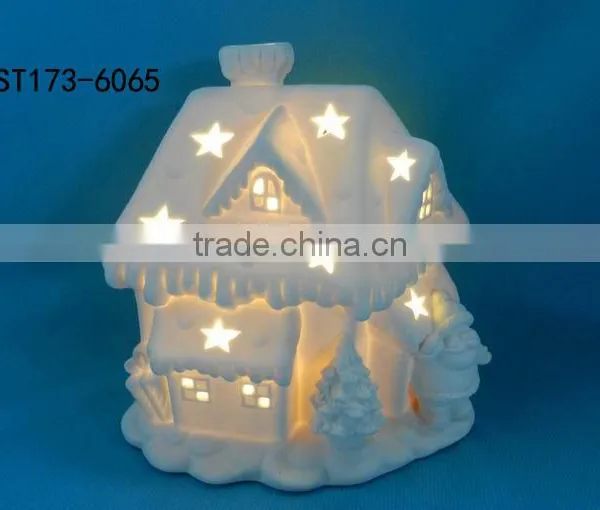 Hot Sell Home Ornament Ceramic Christmas House photo-5