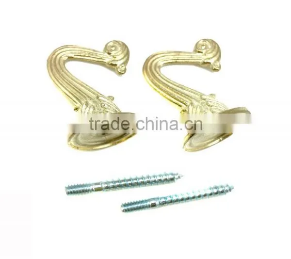 Nice Curtain Tie Backs With Brassed Finish 35mm, Hold Back With Screw, Tie Back With Screw photo-6