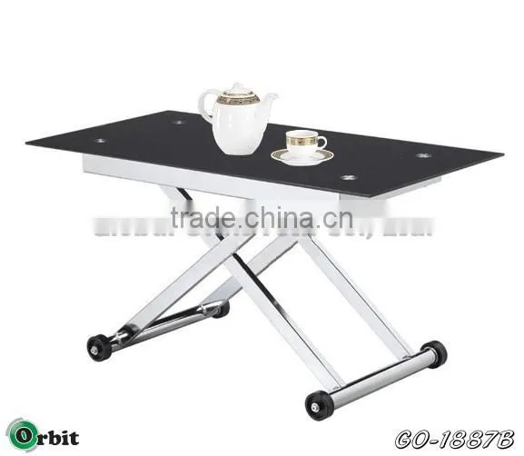 Square Modern Folding MDF Coffee Table, Colorful Living Room Wooden Table photo-3