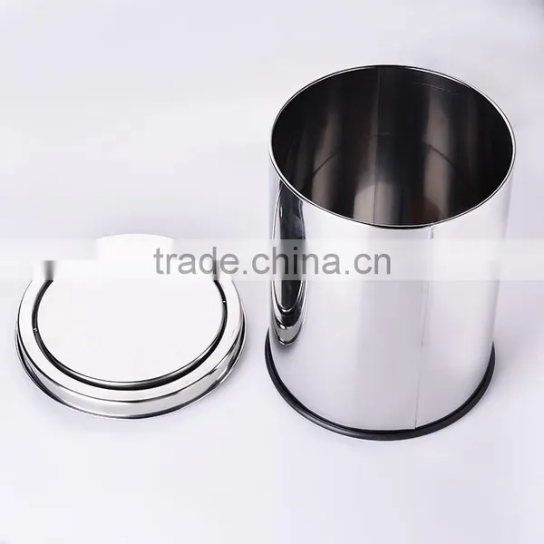 Office Recycling Garbage Bin With Swing Cover photo-2
