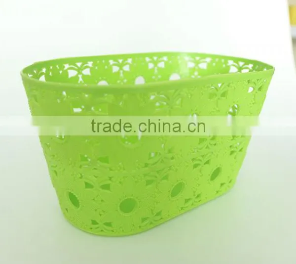 2016 New Type Plastic pp Storage Basket With Sunflower photo-2