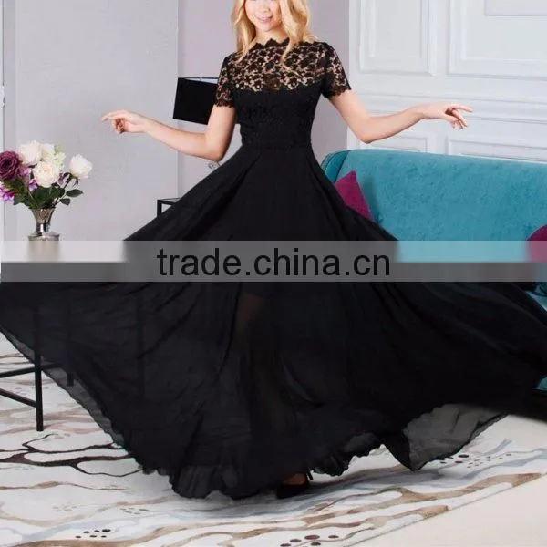 Formal Lace Prom Gown Party Cocktail Sexy Long Evening Wedding Maxi Dress photo-2