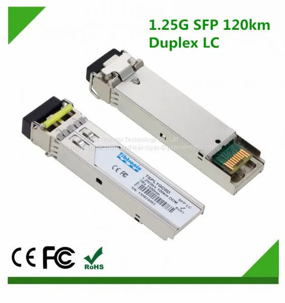 1.25Gb/S 120Km Sfp Transceiver Duplex Lc, 1550Nm, Single-Mode, Ddm, Fiber Optic Hardware And Accessories