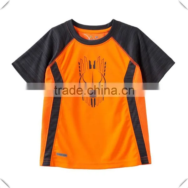 Custom Stylish Sport Raglan Performance Toddler Boy Kids Youth Tee Shirts OEM Wholesale